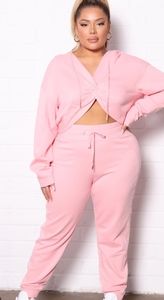 Extreme flex twist front hoodie set 🥰